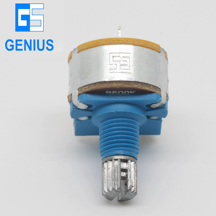 R1611S音量電位器 微調(diào)電位器 單聯(lián)電位器 金屬軸帶開關(guān)電位器
