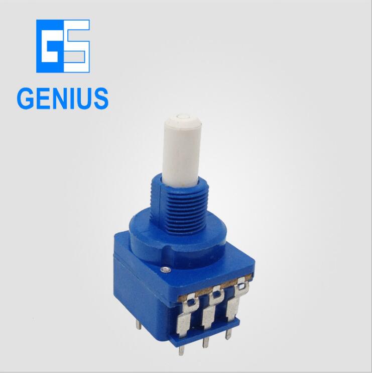 R16P2S按壓旋轉(zhuǎn)電位器 大電流開關(guān) 帶開關(guān)電位器 精耀電子專供